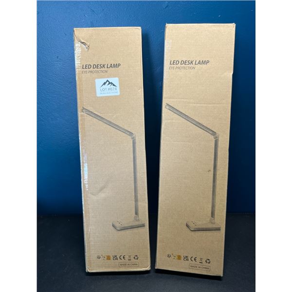 Lot of 2 LED Desk Lamps