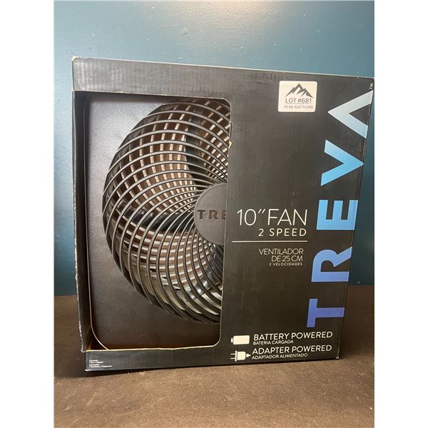 Lot of 1 Treva 10-Inch Fan - Battery Powered