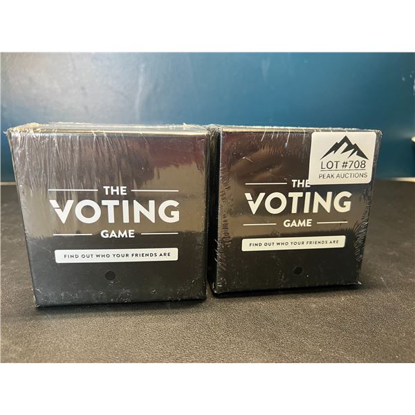 Lot of 2 "The Voting Game" Adult Card Games
