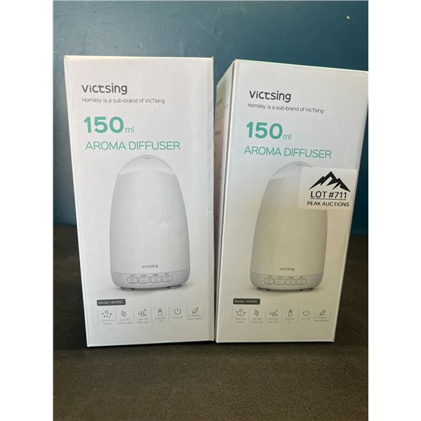 Lot of 2 Victsing 150mL Aroma Diffusers/Humidifiers