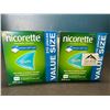 Image 1 : Lot of 2 Boxes of Nicorette Gum; Quit Smoking Aid - Value Size Boxes; 210 PCS per box! Extreme Mint