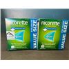 Image 1 : Lot of 2 Boxes of Nicorette Gum; Quit Smoking Aid - Value Size Boxes; 210 PCS per box! Extreme Mint