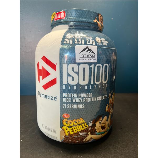 Lot of 1 ISO100 Hydrolized Protein Powder - Cocoa Pebbles Flavor - 5 LB Tub! Brand New Sealed!