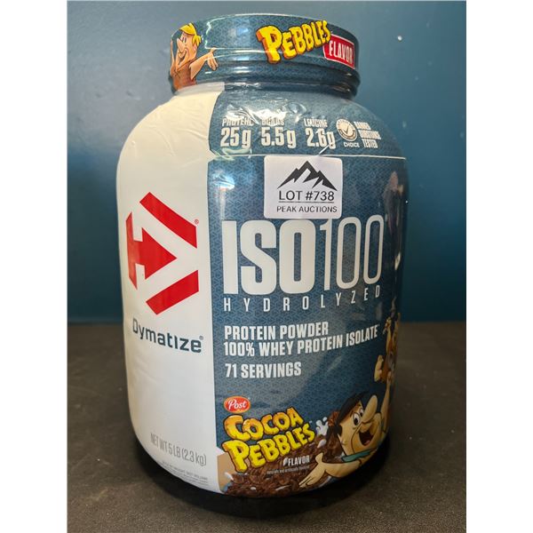 Lot of 1 ISO100 Hydrolized Protein Powder - Cocoa Pebbles Flavor - 5 LB Tub! Brand New Sealed!