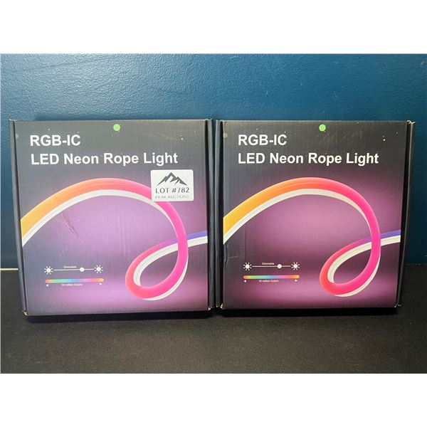Lot of 2 Sets of RGB LED Neon Rope Light Kits