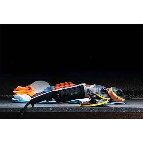 Lot of 1 Batoca Dual Action 7-in Car Polisher/Buffer w/ Pads - 1200W - 3000 RPM