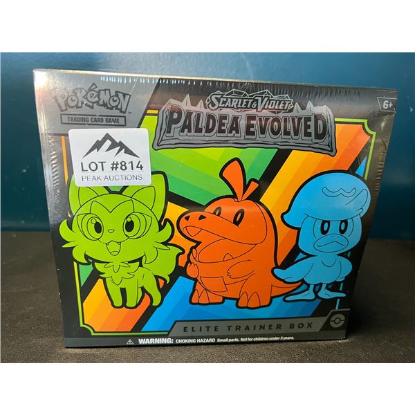Lot of 1 Paldea Evolved Authentic SEALED Pokemon TCG Elite Trainer Box!