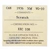 Image 2 : Canada, 1936 Silver 50 Cents VG10 ICCS