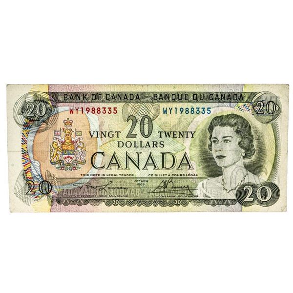 Bank of Canada 1969 $20