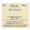Image 3 : Canada, 1919 Large Cent Red & Brown MS 64 ICCS