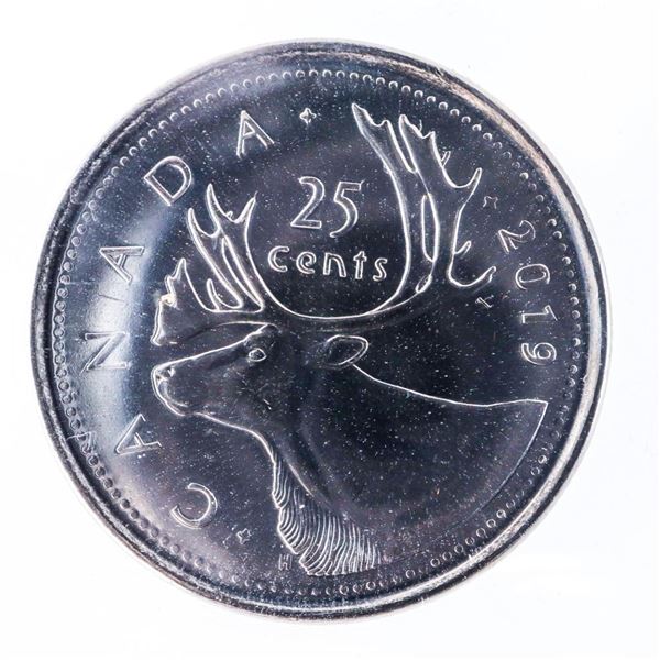 Canada 2019 RCM First Strike Caribou Twenty Five Cent Coin MS64