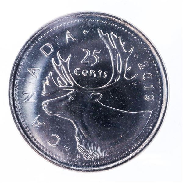 Canada 2019 RCM First Strike Caribou Twenty Five Cent Coin MS64