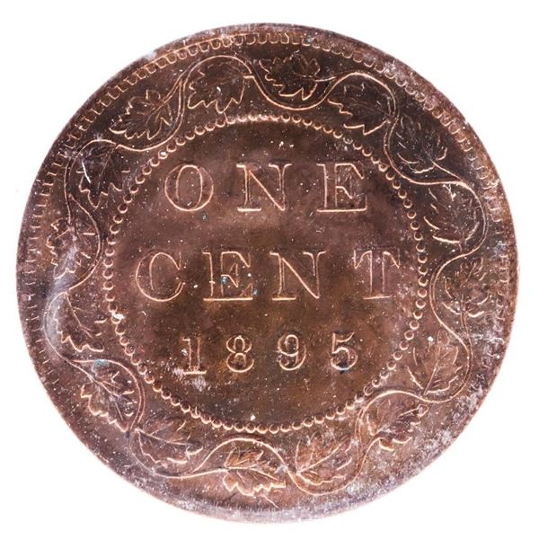 Canada, 1895 Large Cent Red & Brown MS62 ICCS