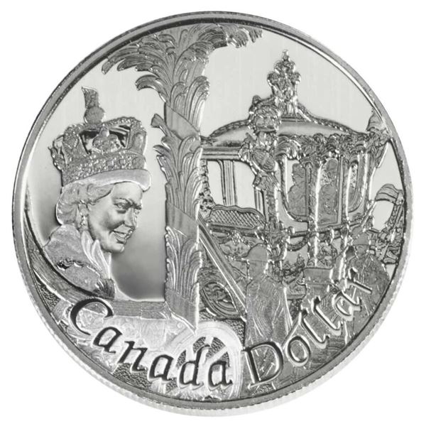 2002 $1 Queen Elizabeth II's Accession to the Throne, 50th Anniversary - Sterling Silver Dollar