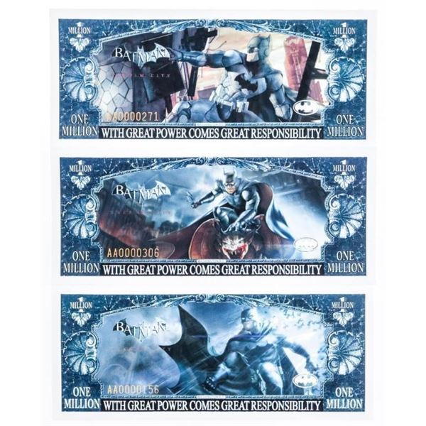 Lot 3 BATMAN Million Dollar Collector Notes