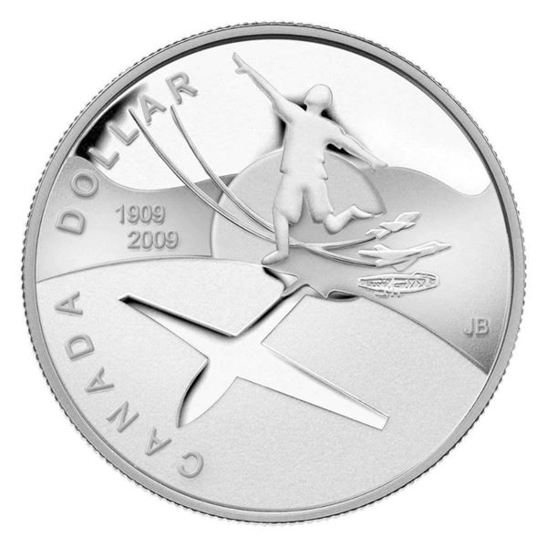 2009 $1 Flight in Canada, 100th Anniversary - Sterling Silver Dollar Proof