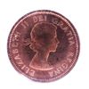 Image 2 : Canada, 1957 One cent Coin PL65 Red; Cameo ICCS