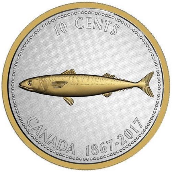 1867-2017 10c Big Coin Series: Mackerel - 5 oz. Pure Silver Coin