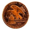 Image 1 : 200 Years of Liberty -.999 Fine Pure Copper -1 oz. Medallion