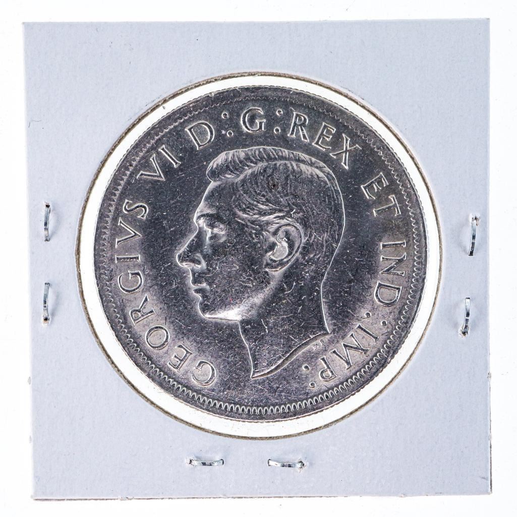 Canada, 1939 King George Silver Dollar - EF-40