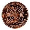 Image 8 : Fire & Rescue First Responders - .999 Fine Pure Copper -1 oz. Medallion