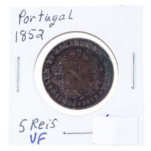 Portugal 1852 5 Reis VF