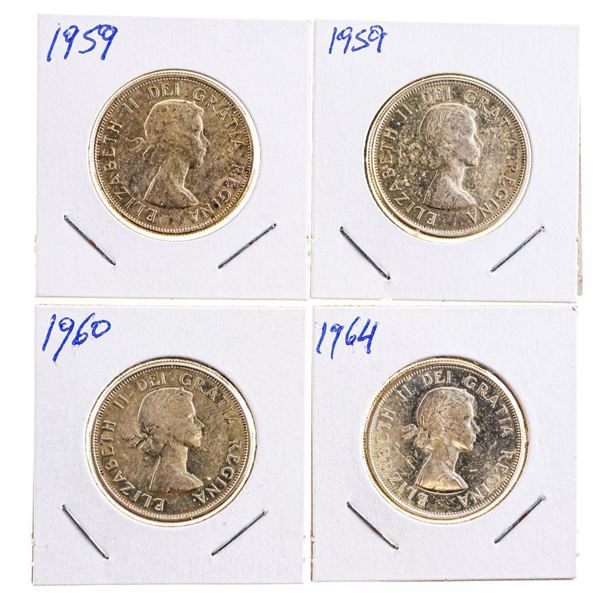 Lot 4 Canada Silver 50 Cents