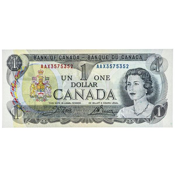 Bank of Canada 1973 $1 Choice UNC
