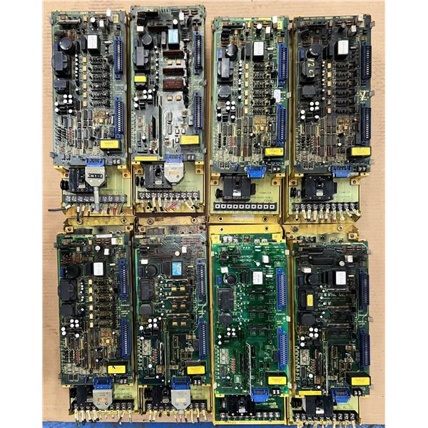 Lot of (8) Fanuc #A06B-6058-H005 Servo Amplifiers