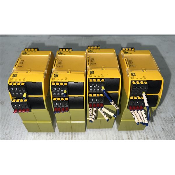 Lot of (4) Pilz #PN0Z s10 C 24 VDC / #751110 Modules