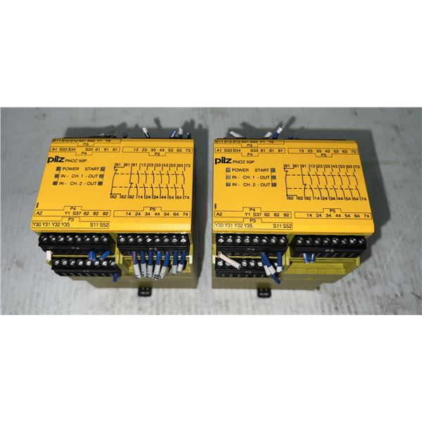 Lot of (2) Pilz #PN0Z X9P 24VDC / #777609 Modules