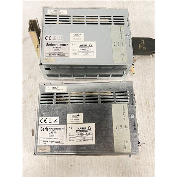 Lot of (2) Marposs/Artis #CBU-1.2 CTM V6 PB Modules