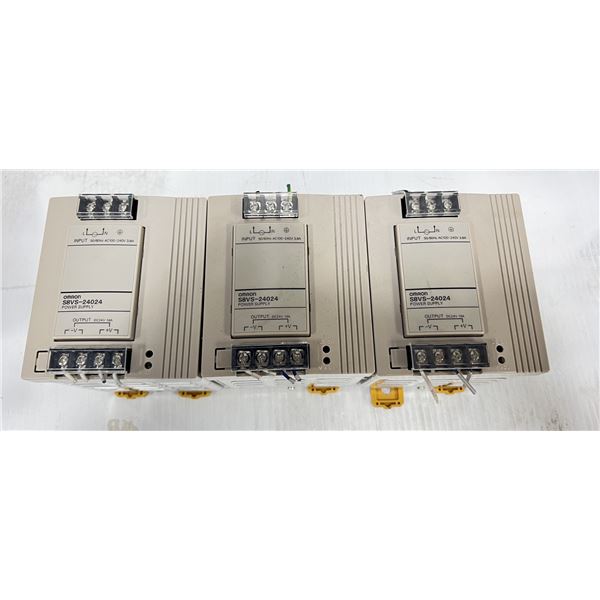 Lot of (3) Omron #S8VS-24024 Power Supplies