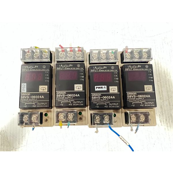 Lot of (4) Omron #S8VS-06024A Power Supplies