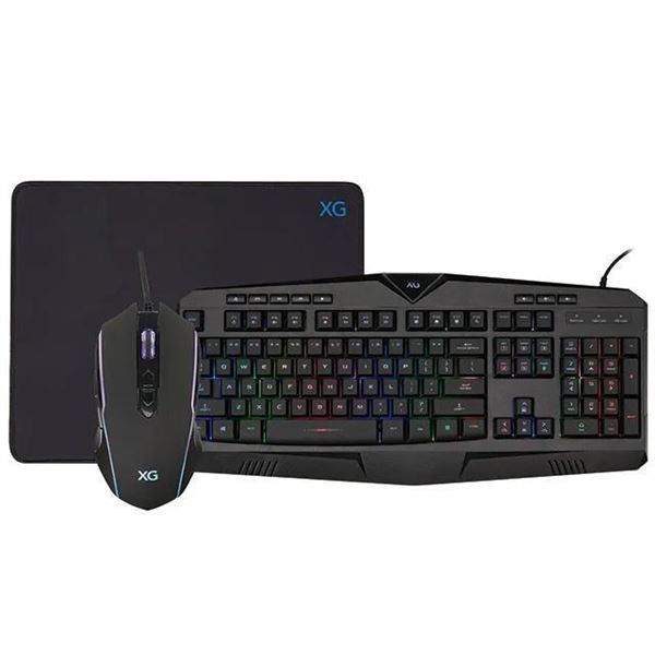 Open Box - Xtreme Gaming 3-In-1 Wired Pc Gaming Combo With Keyboard, Mouse & Mouse Pad