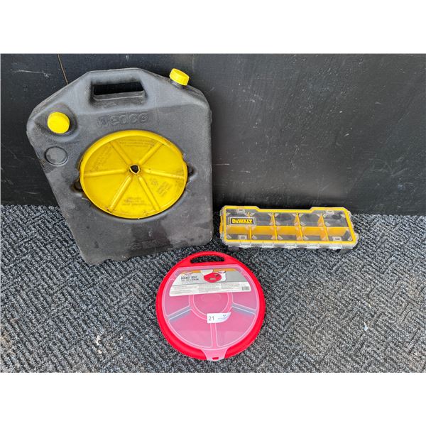 Oil Drain Pan Container, DeWalt Depro Organizer Cases