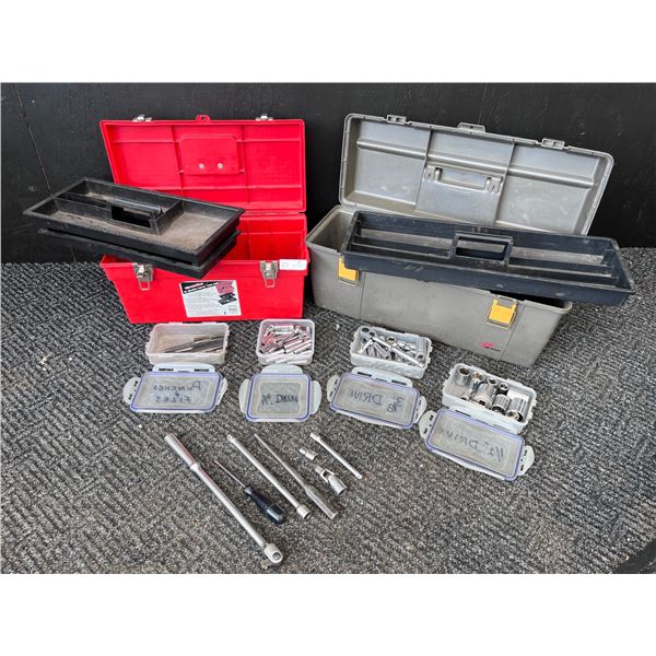 Assorted Of Tool Boxes