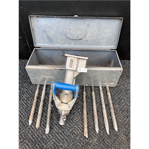 Kango Air Hammer w/bits and Case (not complete)