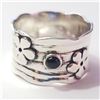 Image 1 : JP966-226 SILVER BLACK ONYX RING