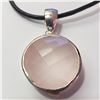 Image 1 : JP966-215 SILVER ROSE QUARTZ PENDANT