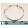 NEW GOLD PLATED BANGLE 58 MM DIAMETER, 6 MM