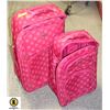 Image 1 : 2 PC PINK SUITCASE SET