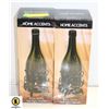 2 HOME ACCENT PATIO WINE BOTTLE TEA-LIGHT