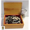 ESTATE JEWELRY BOX WITH CONTENTS