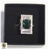 .925 SILVER STAMPED GEMSTONE TYPE FASHION RING