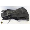Image 1 : NEW BLACK LEATHER CHAPS SIZE MEDIUM