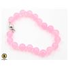 Image 1 : #114-NATURAL PINK JADE BRACELET 8MM/7.5"
