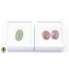 Image 1 : #55-GREEN AVENTURINE 7.15 CT & RED RUBY 17.65 CT