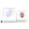 Image 1 : #77-CHANCEDONY 20.15 CT & RED RUBY 10.10 CT