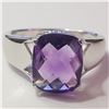 Image 1 : JP966-231 SILVER AMETHYST RING